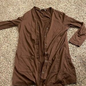 Large brown cardigan